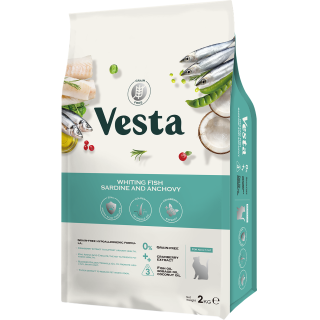 Vesta維斯塔 無穀成貓 皮毛保健配方【三種魚】2kg